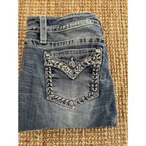 Miss Me Jeans Women’s Size 30 Bling Embellishments Denim Jeans Chloe Boot